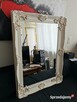 Piękne stylowe lustro biała drewniana rama 78x108 Glamour - 1