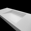 Umywalka łazienkowa z tylnym odpływem szczelinowym 130x50x10 - 5