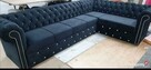 Narożnik glamour 220x300 chesterfield głeboki pik - 4