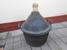 2 Butli (gąsiory) na wino, 34 l i 15 l z koszykiem - 3
