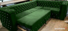 Narożnik glamour 220x300 chesterfield głeboki pik - 8