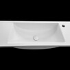 Umywalka łazienkowa z zaoblonym dnem, zintegrowana z blatem - 6