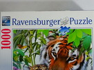 Puzle Ravensburger 1000 elementów. Rodzina Tygrysów 191178 - 2