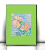 kwiaty plakat na ścianę, botaniczny obrazek 30x40 - 1