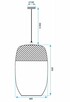 LAMPA WISZĄCA SUFITOWA BOHO NATURALNA BRĄZ TRAWA BAMBUSOWA - 3