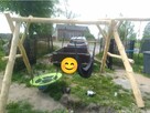 Huśtawka z grubej bali 3, 5m długości - 11