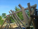 Huśtawka z grubej bali 3, 5m długości - 3