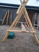 Huśtawka z grubej bali 3, 5m długości - 5