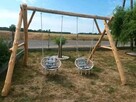 Huśtawka z grubej bali 3, 5m długości - 15