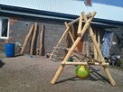 Huśtawka z grubej bali 3, 5m długości - 6
