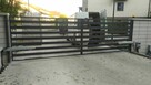 Brama przesuwna aluminiowa 3m wypełnienie 100x20 mm poziome - 5