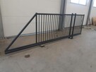 Brama przesuwna stalowa 5m x 1,62m wypełnienie profil 20x20 - 2