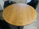 Stół okrągły 110cm, lity Dąb Premium lakier OKAZJA - 2