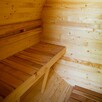 Sauna Beczka 2,4m z Tarasem i Siedziskami Z MONTAŻEM - 3