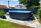 BASEN WOLNOSTOJĄCY z JACUZZI, Hydromasaż, Podgrzewany PC - 10