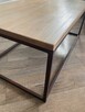 Stolik kawowy metal plus drewno bukowe - 5