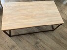 Stolik kawowy metal plus drewno bukowe - 4