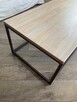 Stolik kawowy metal plus drewno bukowe - 3