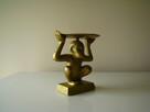 Świecznik złota małpka na dużą świecę, figurka - 6