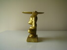 Świecznik złota małpka na dużą świecę, figurka - 4
