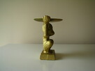 Świecznik złota małpka na dużą świecę, figurka - 5
