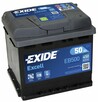 50Ah EXIDE EXCELL EB500 P+ 450A - 1