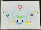 Handmade, obraz z wzorem kaszubskim - 1