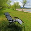 Leżak plażowe ogrodowe elden terawis grawitacyjny z blokadą - 4