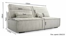 Nowoczesna sofa w tkaninie sztruksowej - 2