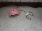 Różowa lampa do paznokci uv/ led, 18 świateł, zasilana przez - 2