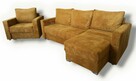 Zestaw mebli Fotel i Narożnik/Sofa rozkładana 2w1 pojemnik - 2