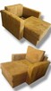 Zestaw mebli Fotel i Narożnik/Sofa rozkładana 2w1 pojemnik - 12