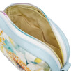 Mini Torebka Box Prostokątna z Ekoskóry z Pastelowym Motywem Kwiatów - 7