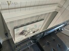 Lustrzana toaletka w stylu glamour 120x42x80 cm powystawowa - 4