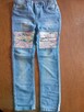 Jeansy stan idealny nowe rozmiar 122 - 3