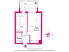 Rewal Apartament 30 m od morza, 2 pok. 35,96 m2. - 10