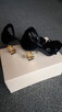 Nowe szpilki lakierowane czarne Ysl roz,38 - 5