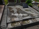 MYCIE POMNIKÓW ORAZ RENOWACJA LITER NA TABLICACH NAGROBNYCH. - 8