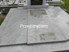 MYCIE POMNIKÓW ORAZ RENOWACJA LITER NA TABLICACH NAGROBNYCH. - 11