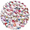 Naklejki modne sanrio hello kitty mocne wodoodporne XL 50 sz - 8