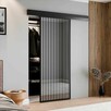 Drzwi przesuwne szklane LOFT z lustrem do garderoby sypialni - 10