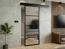 Drzwi przesuwne szklane LOFT z lustrem do garderoby sypialni - 11