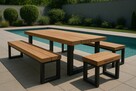 Meble ogrodowe drewniane nowoczesne premium - 11
