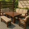 Meble ogrodowe drewniane nowoczesne premium - 5