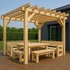Meble ogrodowe drewniane nowoczesne premium - 9