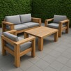Meble ogrodowe drewniane nowoczesne premium - 2