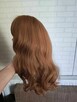 Peruka Damska blond grzywką Ombre długie kręcone włosy 3 0 - 3
