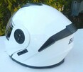 Kask motocyklowy BLD szczękowy rozmiar XL biały połysk blend - 8