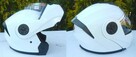 Kask motocyklowy BLD szczękowy rozmiar XL biały połysk blend - 6