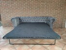 Sofa 3 osobowa pikowana Chesterfield , funkcja spania - 2